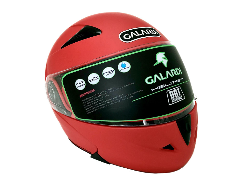 CASCO GALARDI DOT 803 ROJO MATE L