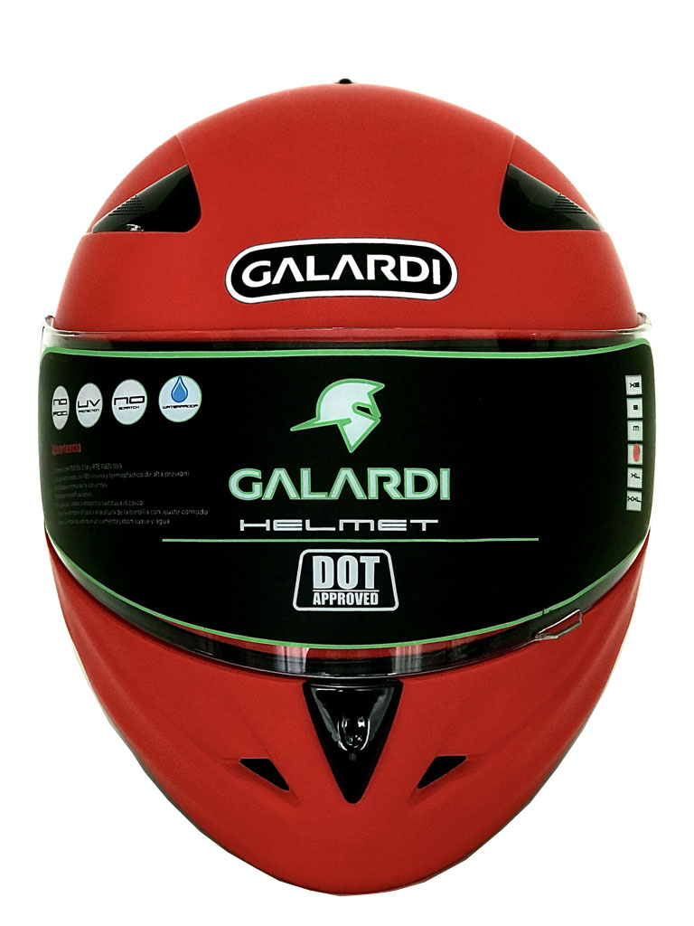 CASCO GALARDI DOT 803 ROJO MATE XXL