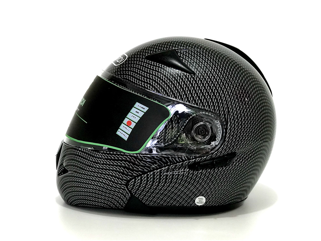 CASCO GALARDI DOT 803 FIBRA CARBON XXL