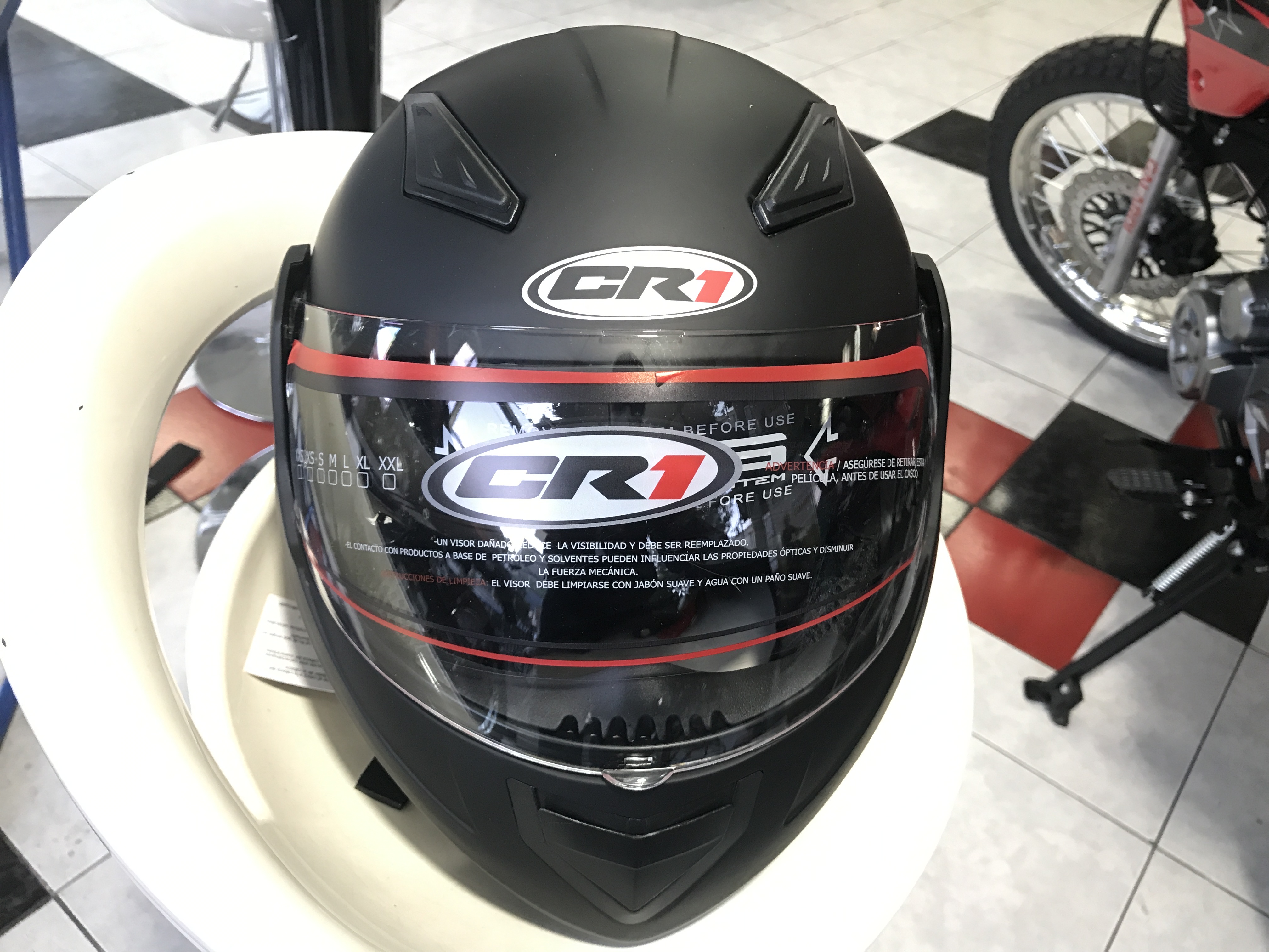 Casco CR1 C100DV Negro Mate XL