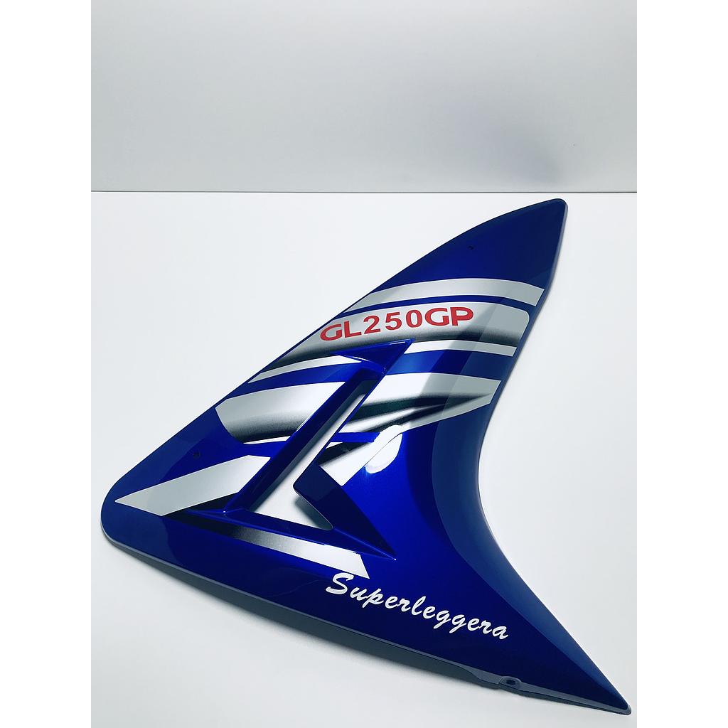 Tapa plástico lateral cobertor inferior derecho GP250  AZUL