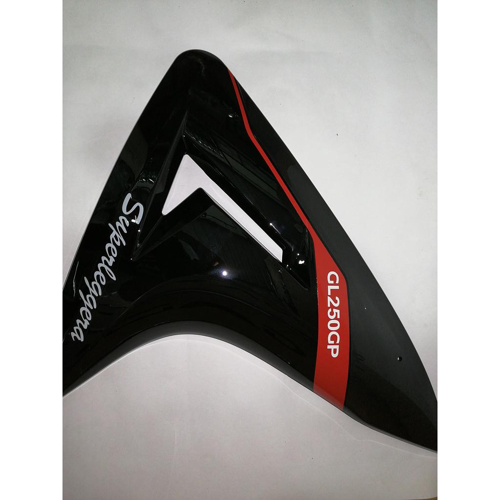 Tapa plástico lateral cobertor inferior derecho GP250 NEGRO ND