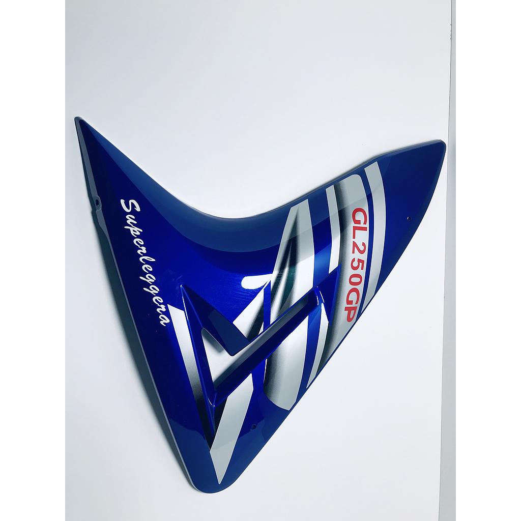 Tapa plástico lateral cobertor inferior izquierdo GP AZUL